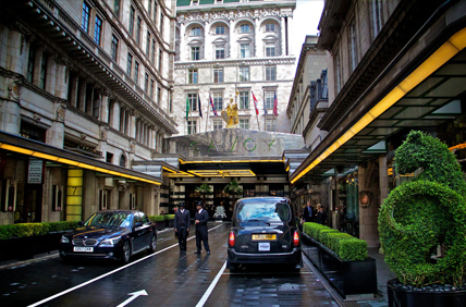 entrance area of a hotel in London